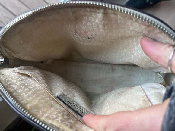 Kate Spade Larchmont Avenue Tori Crossbody Bag Silver Metallic Pebble Leather - Picture 7 of 7